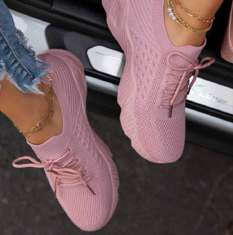 Damen atmungsaktive Sport-Sneakers mit flexibler Sohle R&B