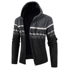 Herren Kapuzenpullover mit Norweger-Muster R&B