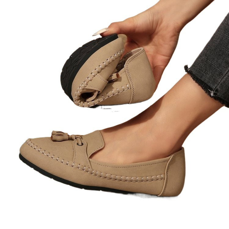 Damen Stilvolle und komfortable Ballerinas mit großem Schleifendetail R&B