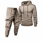 Herren Komfortables Hoodie- und Jogginghosen-Set mit praktischen Taschen