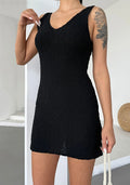 Damen Sommerliches Minikleid mit strukturiertem GewR&Be R&B
