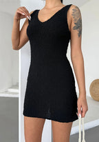 Damen Sommerliches Minikleid mit strukturiertem GewR&Be R&B