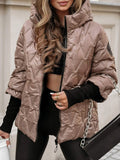 Damen Steppjacke mit hohem Kragen und praktischen Taschen R&B