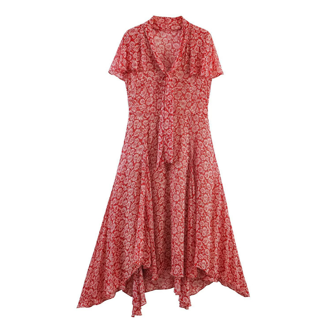 Damen Maxikleid mit floralen Details und femininem Schnitt R&B