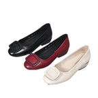 Damen Komfortable Ballerinas mit eleganter Schnallenverzierung R&B