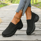 Damen Komfortable Slip-On Sneakers mit atmungsaktivem Mesh-