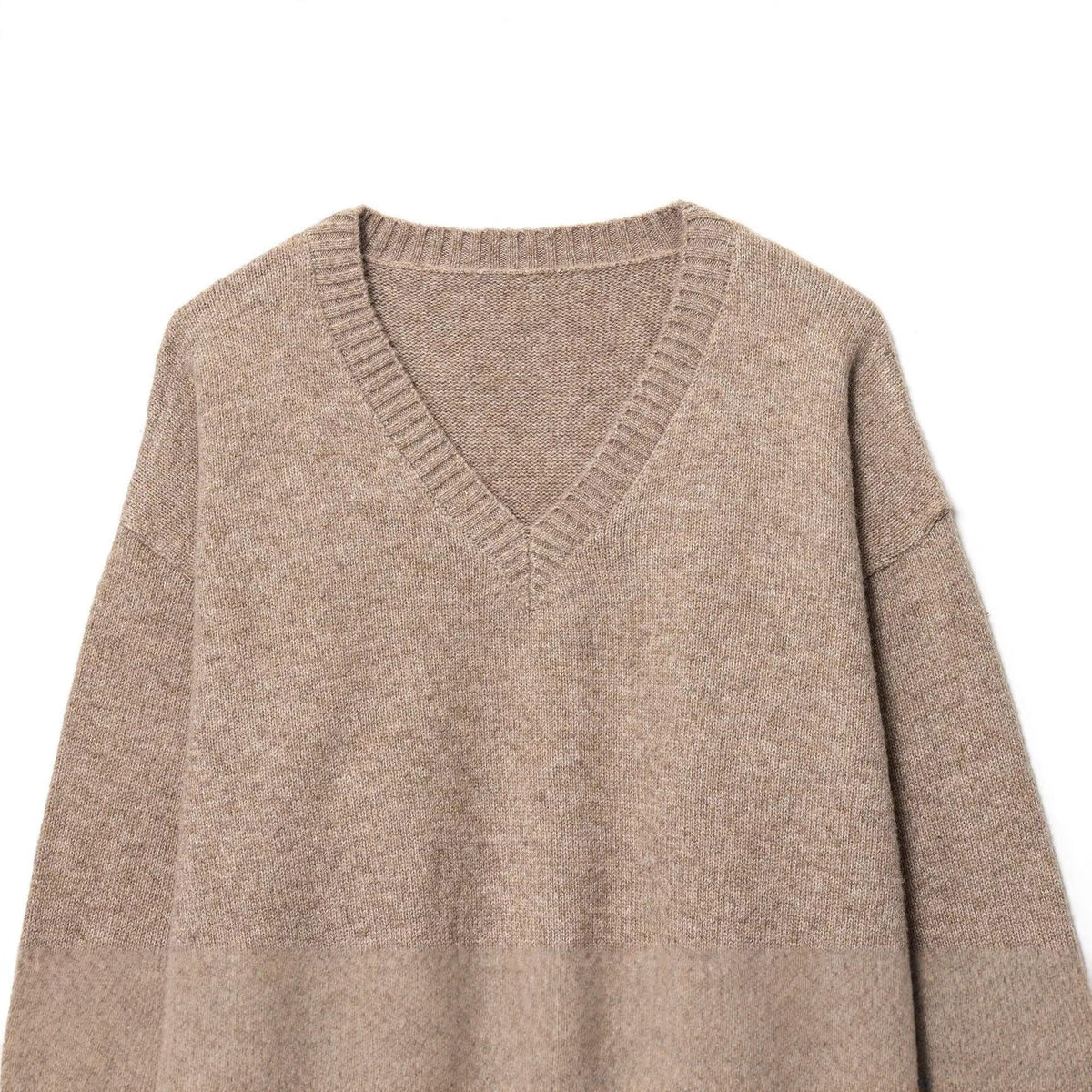 Damen gemütlicher V-Ausschnitt Pullover R&B