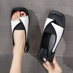 Damen Sling-Sandalen mit modischem Schlangenmuster R&B