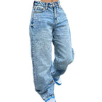 Damen Cargo Jeans mit bequemem Schnitt und funktionalen Taschen