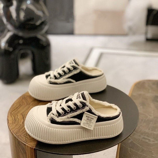 Damen Komfortable Slip-On Sneaker mit modischem Design und stabiler Sohle R&B