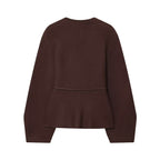 Damen Strickjacke mit eleganter Taillierung und V-Ausschnitt R&B
