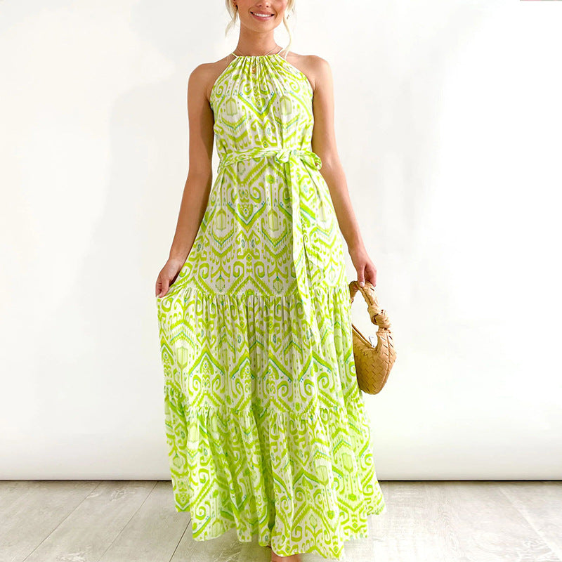 Damen Sommerliches Maxikleid mit floralem Muster und luftigen Rüschendetails R&B