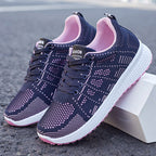 Damen Sportliche und atmungsaktive Fitness-Sneaker mit elastischem Obermaterial