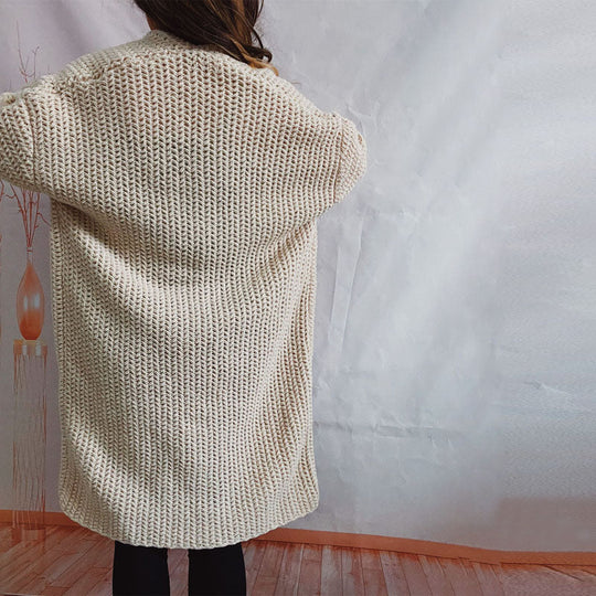 R&B | Einfarbige Strickjacke