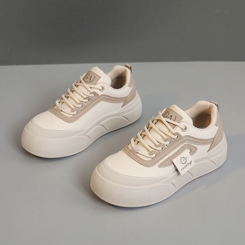 Damen modische Plateau Sneakers mit Sportprofil und atmungsaktivem Obermaterial R&B