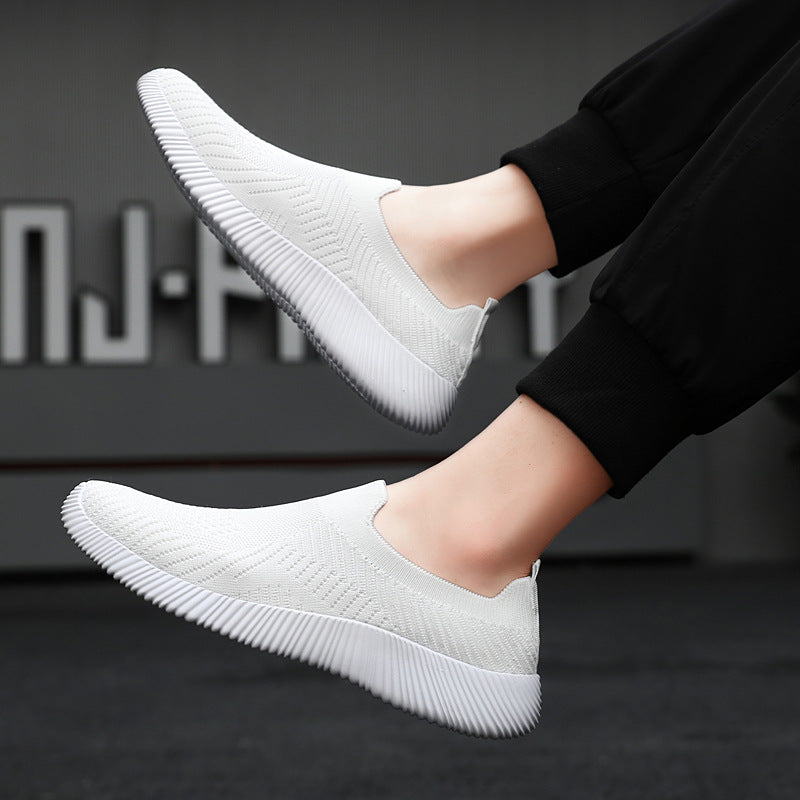 Damen Atembare Slip-On Sneakers mit elastischem Obermaterial