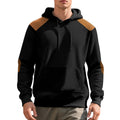Herren Hoodie mit strukturiertem Stoff und kontrastierenden Details R&B
