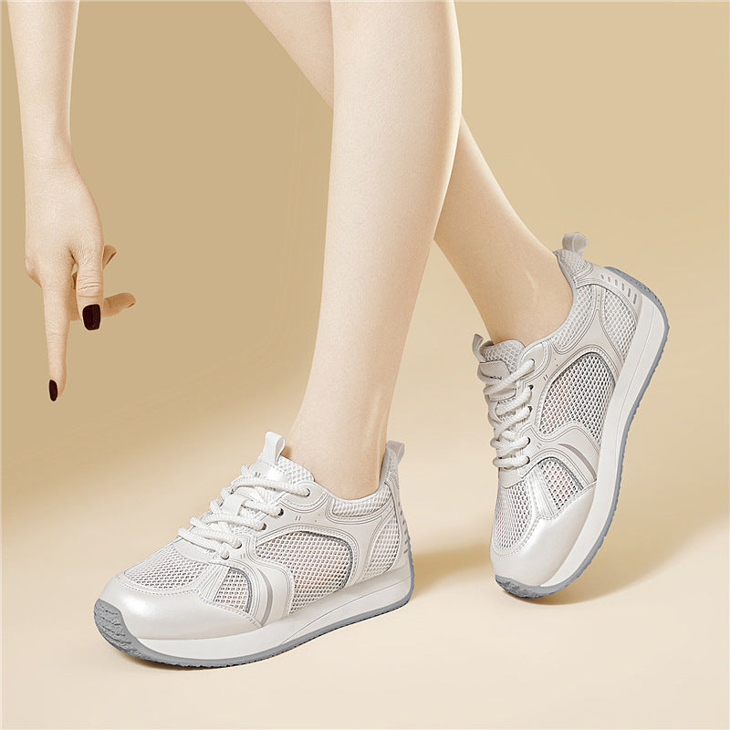 Damen Atmungsaktive Freizeitsneaker mit stoßdämpfender Sohle R&B