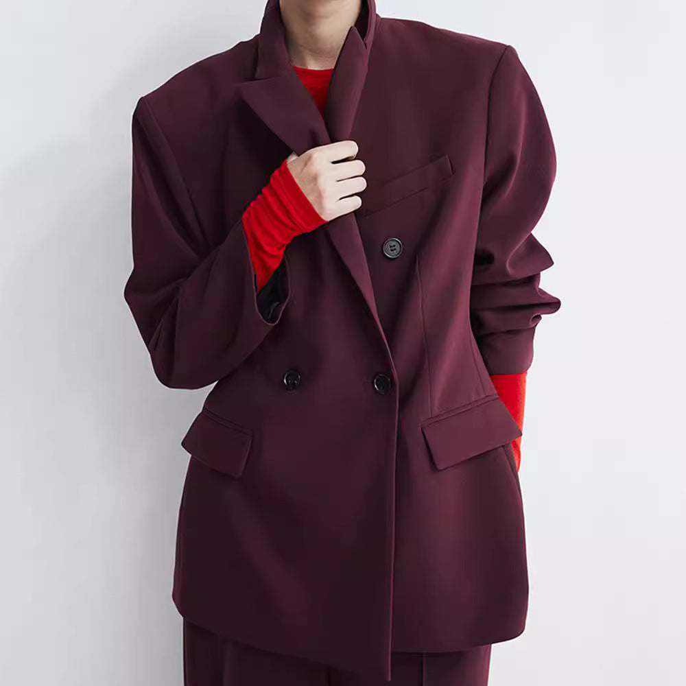 Damen Oversized Blazer mit doppelter Knopfleiste und modernem Schnitt R&B