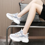 Damen Chunky Sneakers mit atmungsaktivem Mesh-Obermaterial und komfortabler Dämpfung R&B