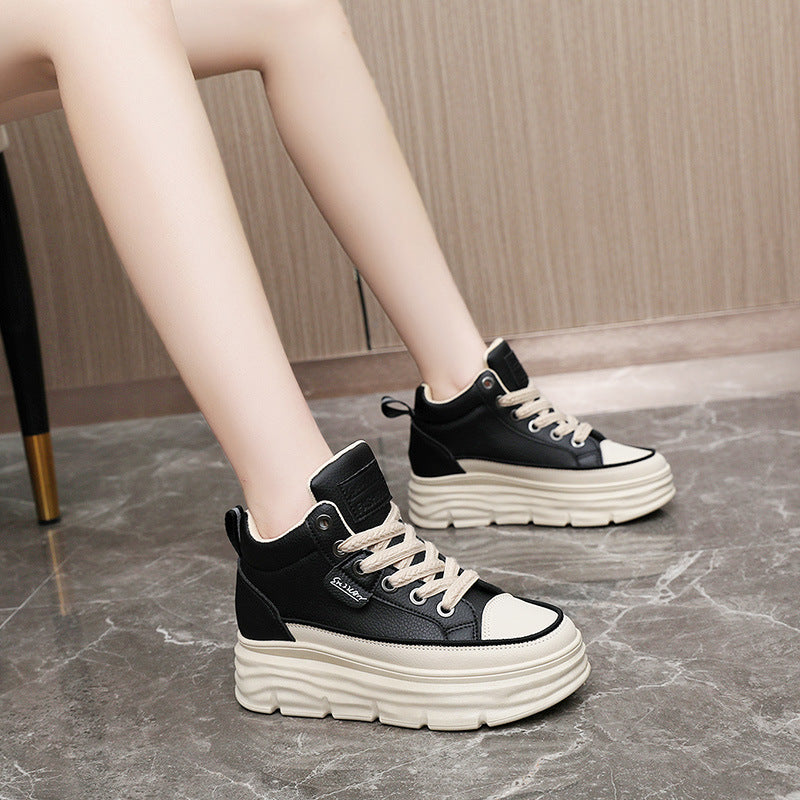 Damen sportliche High-Top Sneakers mit dämpfendem Sohlenprofil R&B
