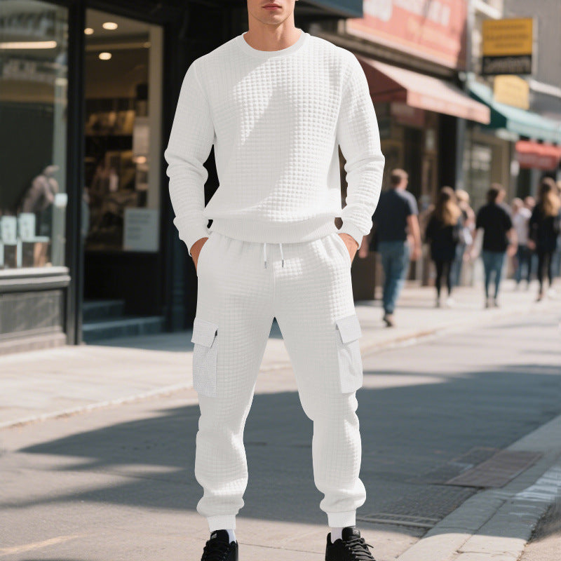 Herren lässiges Sweatshirt und Cargohose Set R&B