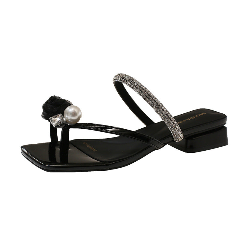 Damen Glamouröse Riemchen-Sandalen mit funkelnden Details R&B