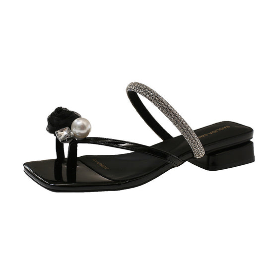 Damen Glamouröse Riemchen-Sandalen mit funkelnden Details R&B