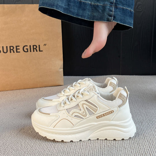 Damen Sportliche Chunky Sneakers mit atmungsaktivem Obermaterial und robustem Profil R&B
