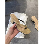 Damen elegante Zehentrenner Sandalen mit schickem Riemendesign R&B