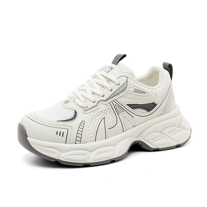 Damen Sportliche Trend-Sneaker mit atmungsaktivem Obermaterial und dämpfender Sohle R&B
