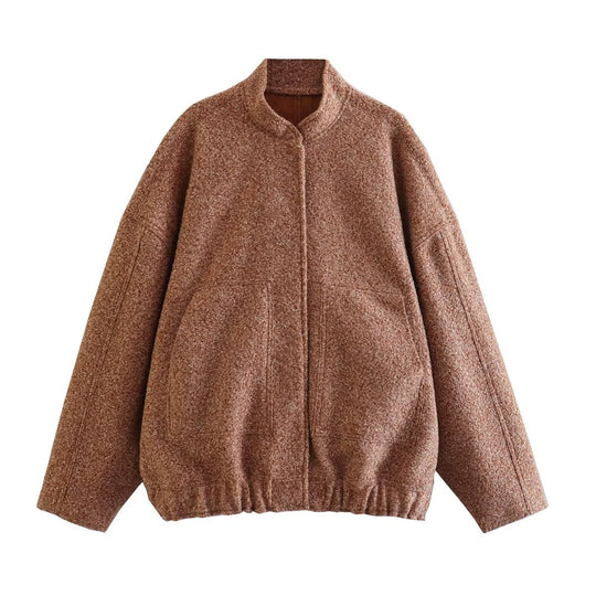 Damen elegante Oversized-Jacke R&B
