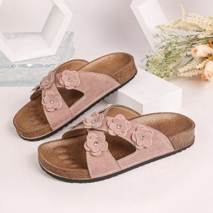 Damen Komfortable und stilvolle Blüten-Sandalen R&B