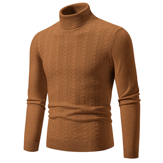 Herren Komfortabler Rollkragenpullover mit strukturiertem Design und hochwertiger Baumwolle R&B