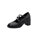 Damen Komfortable Mary Jane Schuhe mit modischem Riemen R&B