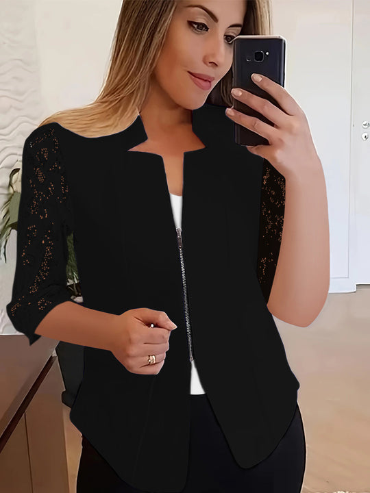 Damen Stylische Spitzenbluse R&B
