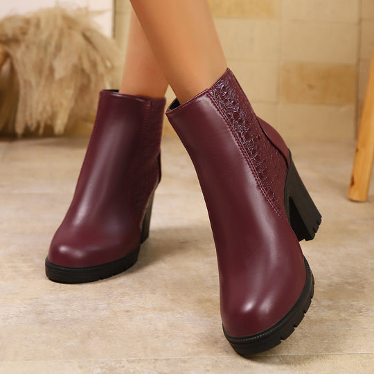 Damen Stilvolle Stiefeletten mit Komfort-Fußbett und modernem Riemen R&B