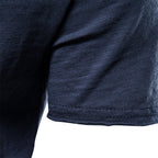 Herren nan leichtes Baumwollshirt mit Rundhalsausschnitt und schlanker Passform R&B