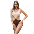 Damen Einteiler Badeanzug mit innovativem Cut-Out und schickem Ringdetail R&B