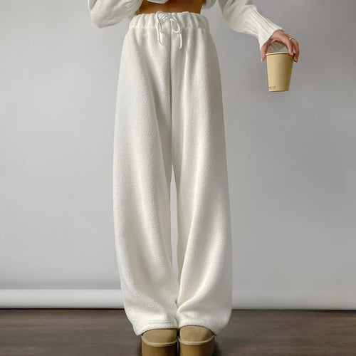 Damen Bequeme Fleece-Hose mit weitem Schnitt R&B
