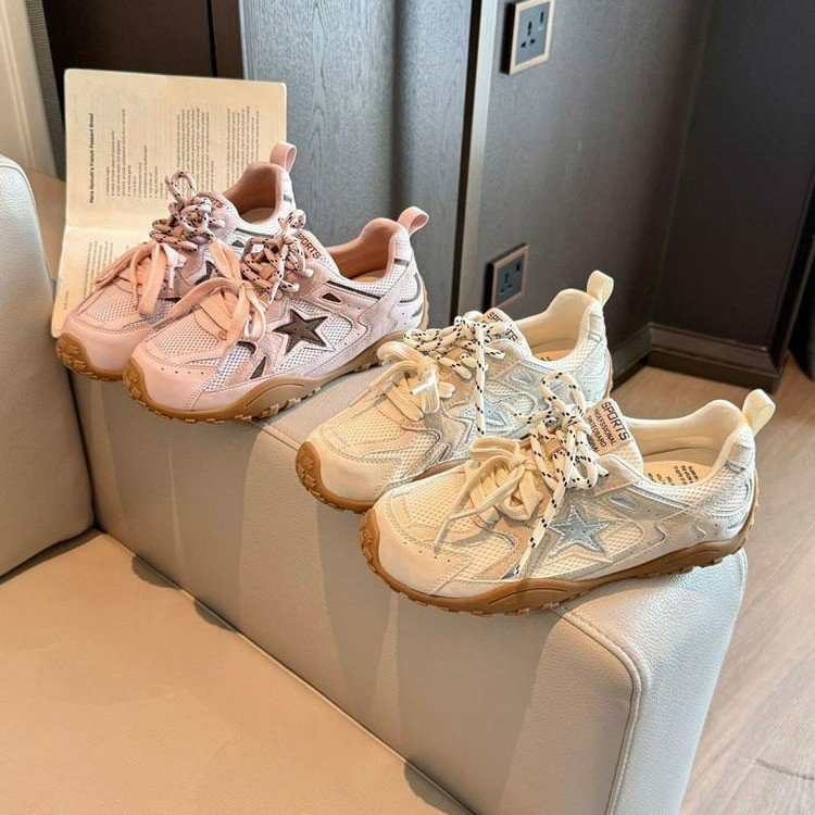 Damen sportliche Sneakers mit atmungsaktiver Mesh-Oberfläche und rutschfester Sohle R&B