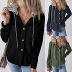 Damen Strukturierte Hemdjacke mit Kapuze und praktischen Taschen R&B
