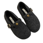 Damen Filzschuhe mit elegantem Schnallenverschluss R&B