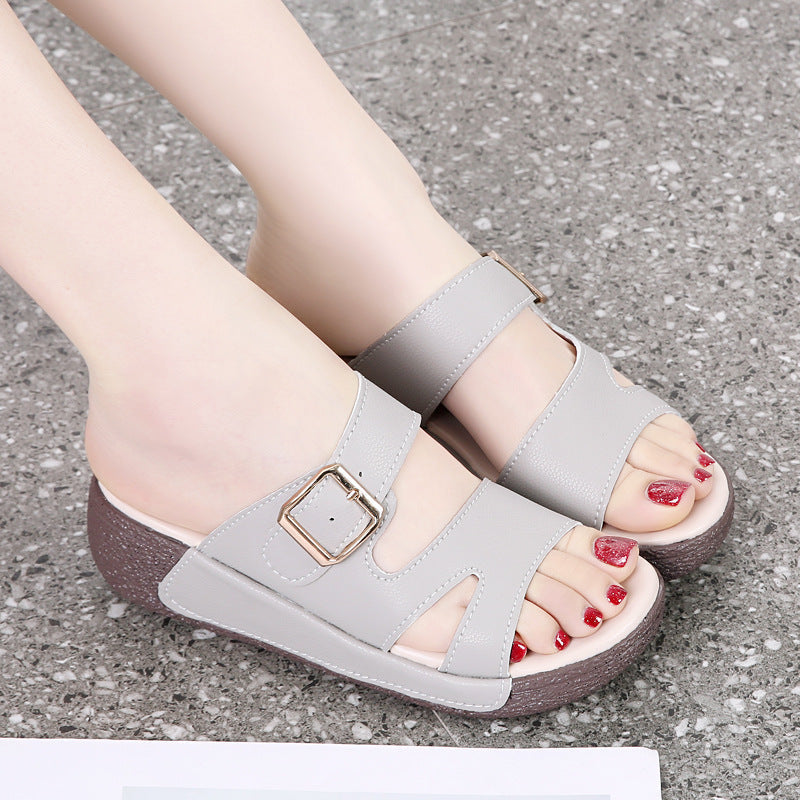 Damen Bequeme Clogs mit verstellbarem Riemen R&B