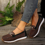 Damen Mokassins mit modischem Riemendesign und komfortabler Laufsohle R&B