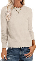 Damen Sweater mit Wellenkante R&B