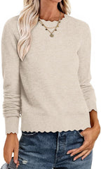 Damen Sweater mit Wellenkante R&B