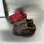 Damen Sportliche Sneaker mit exklusivem Veloursleder und modernem Flechtdesign R&B