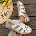 Damen Atmungsaktive Riemensandalen mit verstellbarem Klettverschluss R&B