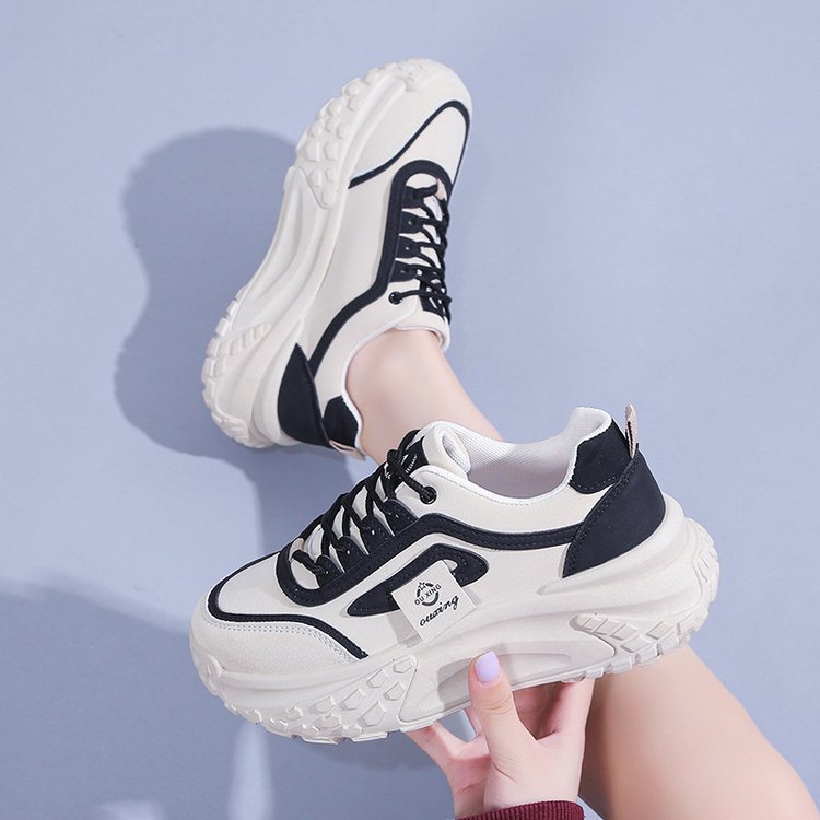 Damen Chunky Sneakers mit atmungsaktivem Obermaterial und dämpfender Laufsohle R&B